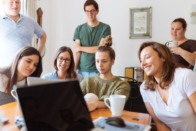 A group of people enriching their mind