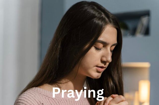 side-view-woman-praying-home