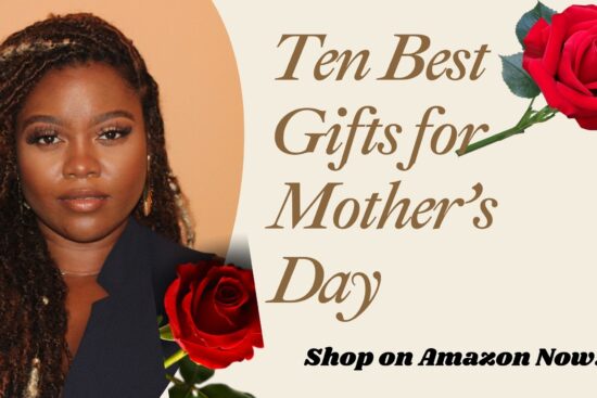 A lady smiling to receive the best Mother's Day gifts.