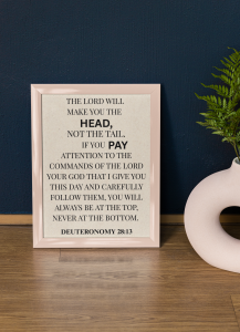 Deuteronomy 28:13 Scripture Wall Art (Printable Download)