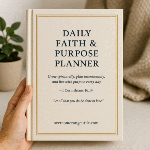 Daily Faith and Purpose Planner – Christian planner for women to grow spiritually and plan intentionally.
